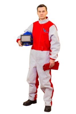 Комбинезон пескоструйщика ВЕКТОР проф с перчаткамир-р 56-58, рост 176