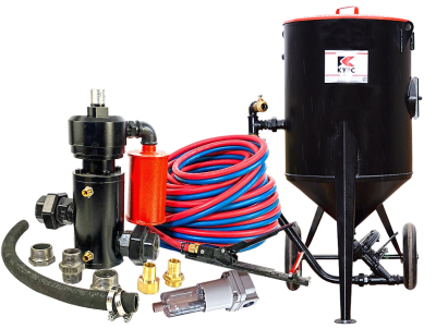 Пескоструйный аппарат PST-250 с фильтром, КПДУ twin 5 п.м.