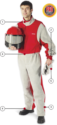 Костюм пескоструйщика CONTRACOR проф. замша / хлопок, перчатки р-р 54 (L)